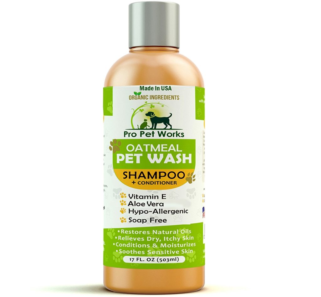 Pro Pet Works Natural Oatmeal Dog Shampoo + Conditioner In One For Dogs And Cats