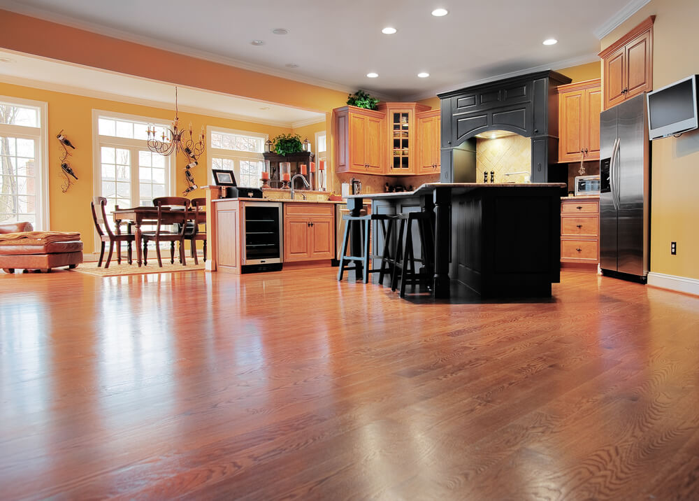 How to Install Laminate Flooring Around Kitchen Cabinets ...