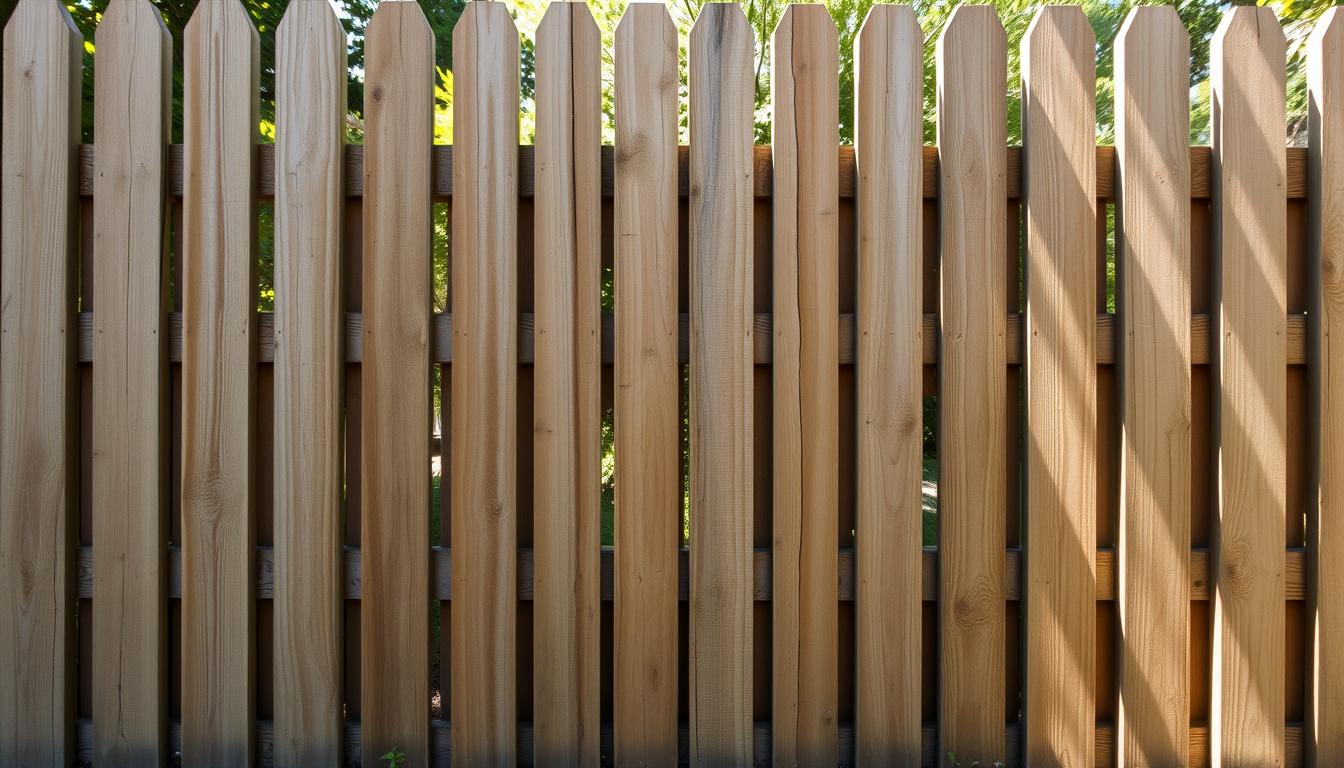 wooden privacy fence